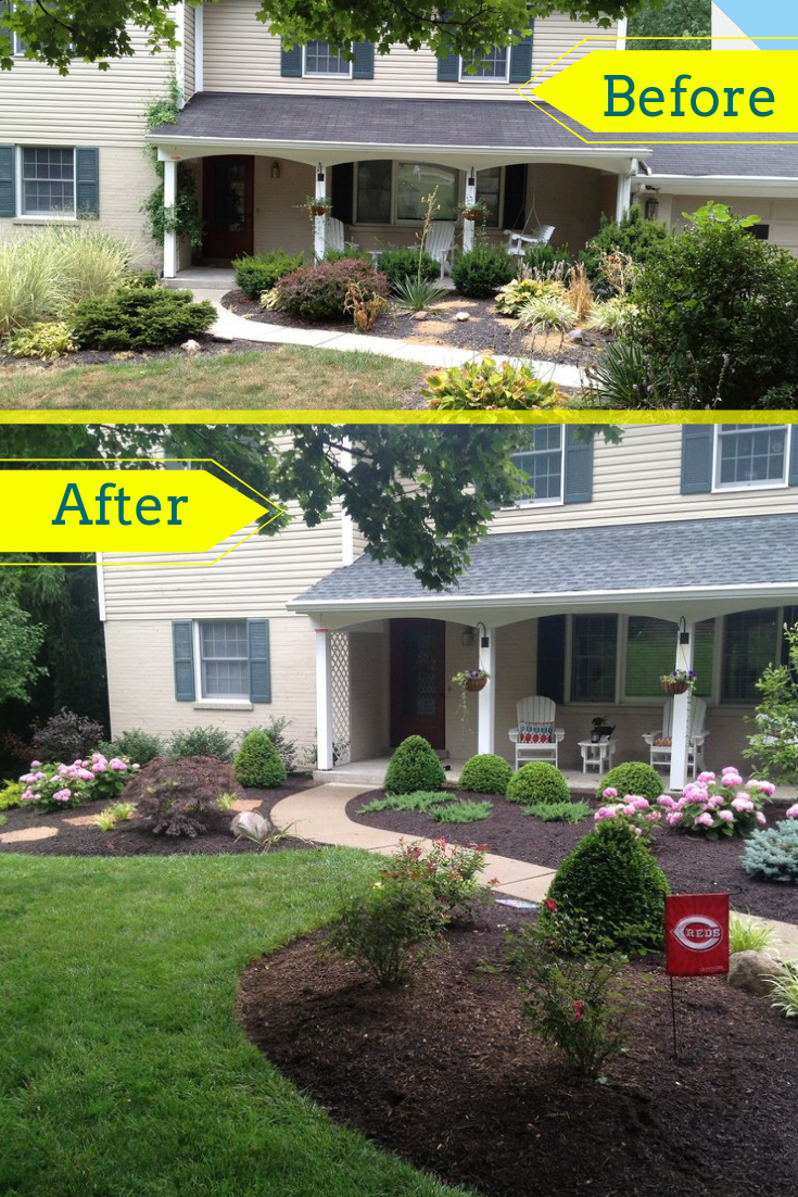 Full curb appeal landscaping overhaul